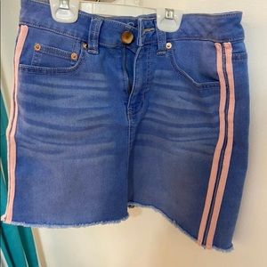 Juniors denim skirt
